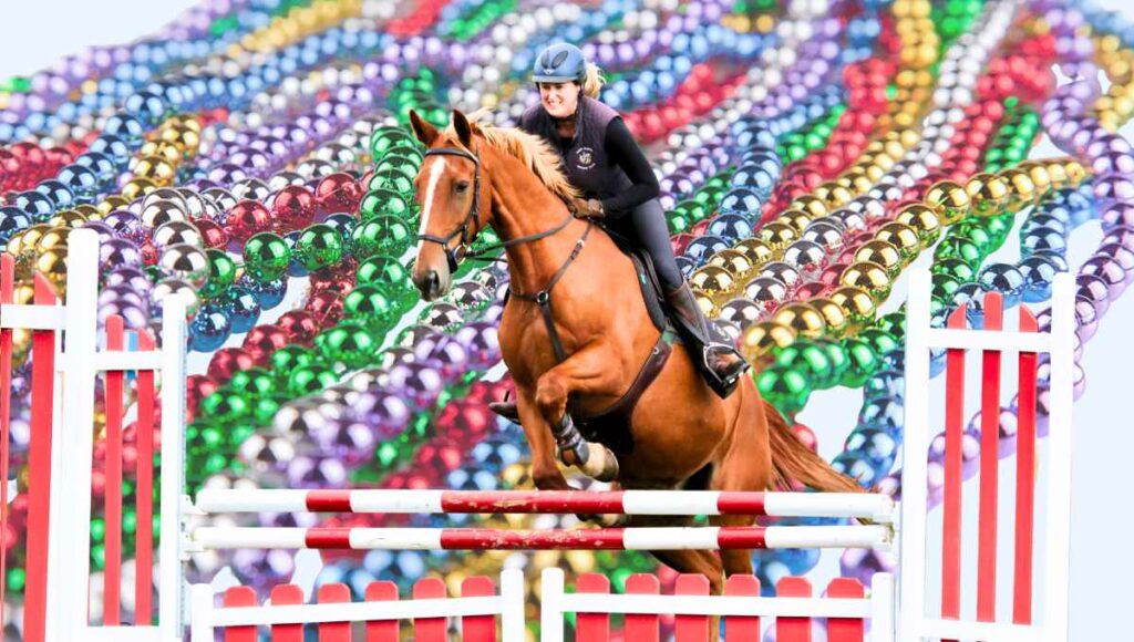 Amino acids and a horse jumping
