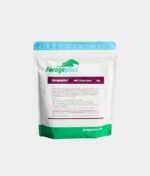 A 1kg pouch of milk thistle seed powder for horses on grey background.