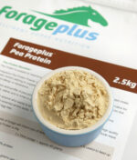 A close up pot shot of Forageplus organic pea protein for horses.