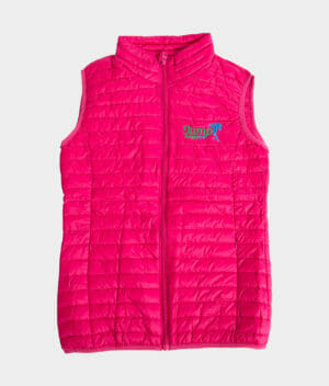 Women's padded gillet - hot pink