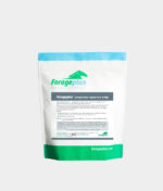 A 0.5kg bag of selenium for horses on a grey background