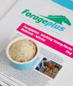 A close up pot shot of Forageplus Working Young Horse Winter horse feed balancer.