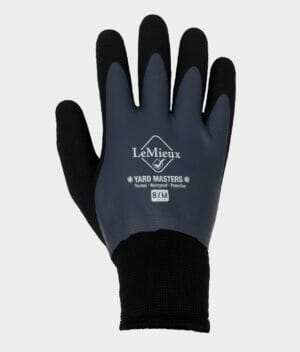 A winter yard glove in navy colour